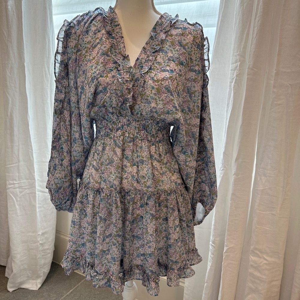 STORIA Floral Empire waist Minidress, SIZE S, NWT